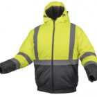 OKER Wattierte Warn-Pilotenjacke gelb XL