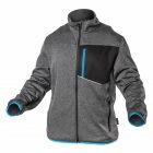 NISTER Funktions-Sweatshirt Graumelange/Blau XL (54)