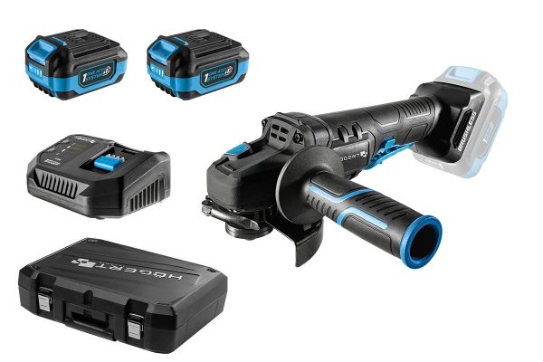 125mm bürstenloses Winkelschleifer-Set mit 18V Paddelschalter + 2Ah Akku – Bild 7