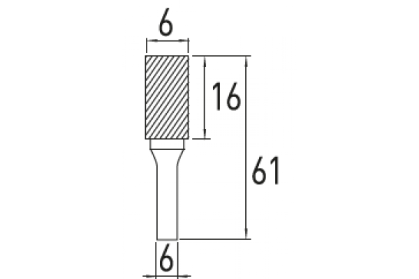 Stiftfräser A, 6x16 – Bild 3