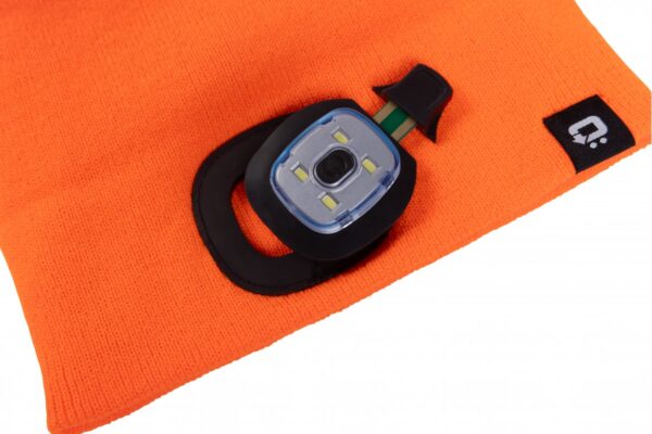 OTTO Wintermütze mit LED hellorange uni – Bild 2