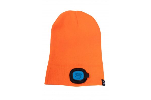 OTTO Wintermütze mit LED hellorange uni – Bild 3