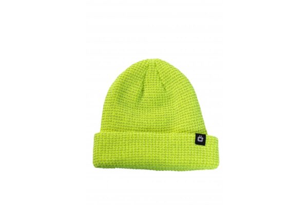 NEON Wintermütze mit reflektierendem Faden gelb uni