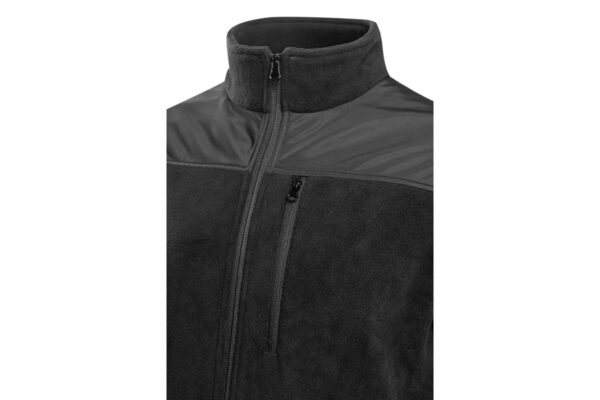 EZRA Polar- Fleecejacket mit OXFORD schwarz 3XL (58) – Bild 2