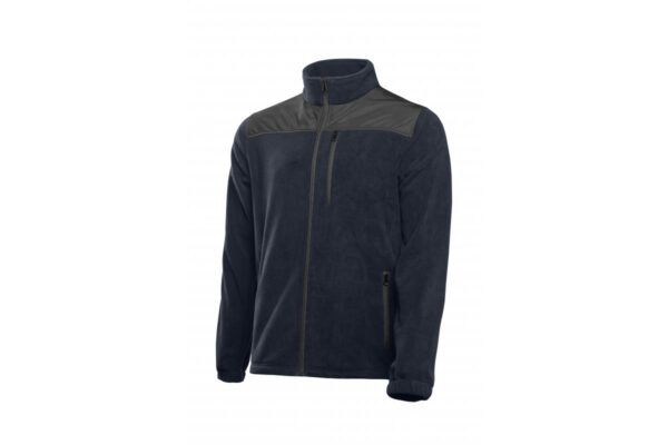 EZRA Polar- Fleecejacket mit OXFORD marineblau 3XL (58)