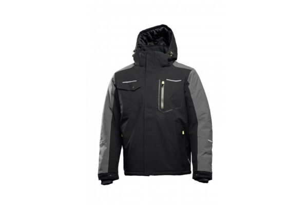 AMOS Winter-Arbeitsjacke mit Kapuze schwarz 3XL (58)