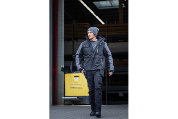AMOS Winter-Arbeitsjacke mit Kapuze schwarz 3XL (58) – Bild 7