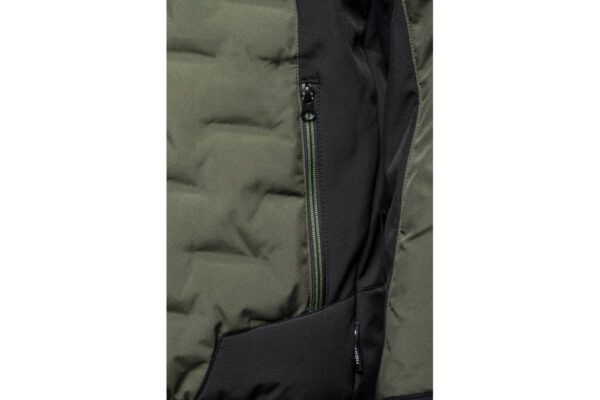PAUL Winter-Arbeitsjacke mit Kapuze oliv 3XL (58) – Bild 11