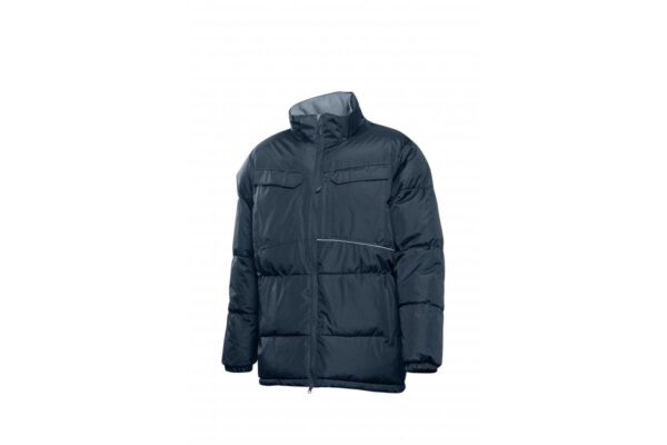 LEON Winter-Arbeitsjacke mit Kapuze marineblau M (50) – Bild 8