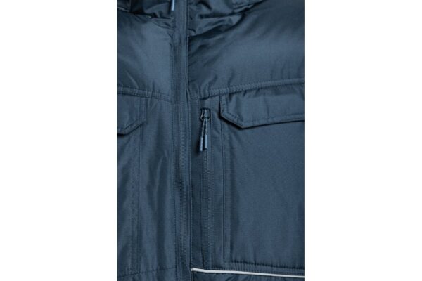 LEON Winter-Arbeitsjacke mit Kapuze marineblau M (50) – Bild 6