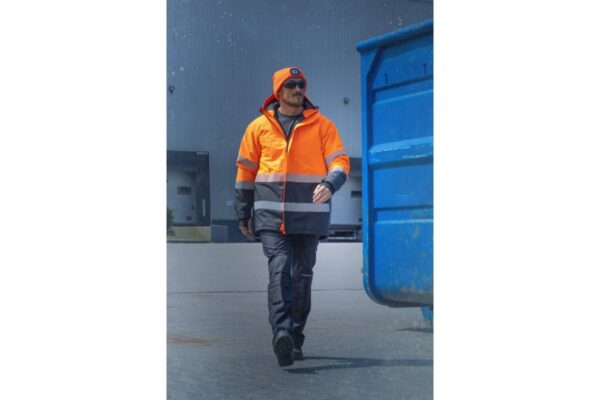 ADEL Isolierte WarnSchutzjacke  orange S (48) – Bild 2